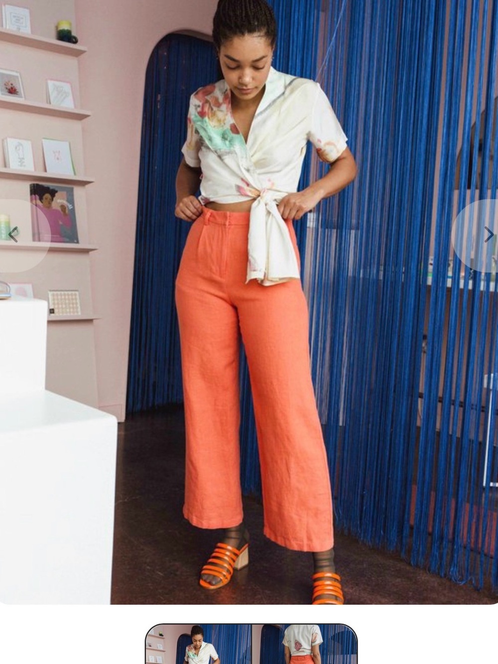 Paloma Wool Coral Wide-Leg Linen Pants
